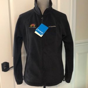 Columbia fleece jacket size small Wells Fargo logo